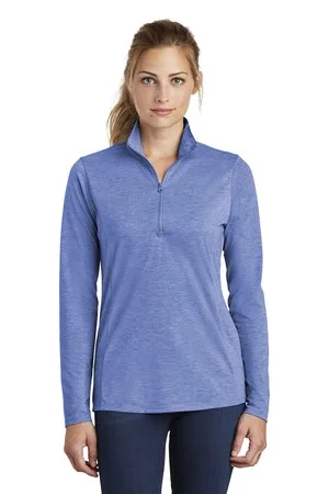 Sport-Tek ® Women's PosiCharge ® Tri-Blend Wicking 1/4-Zip Pullover. view 6