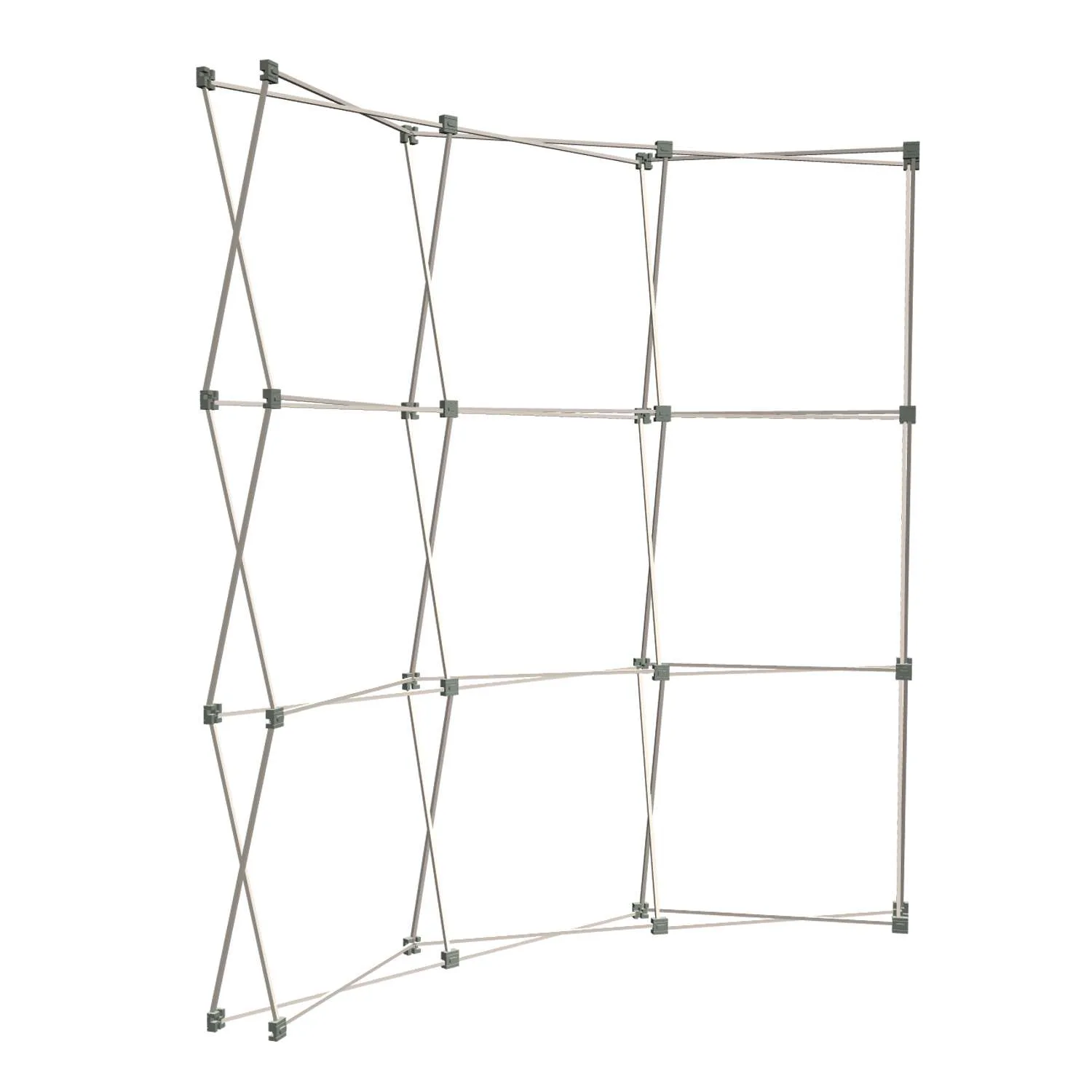 8' Curved Show 'N Rise Floor Display Frame Only