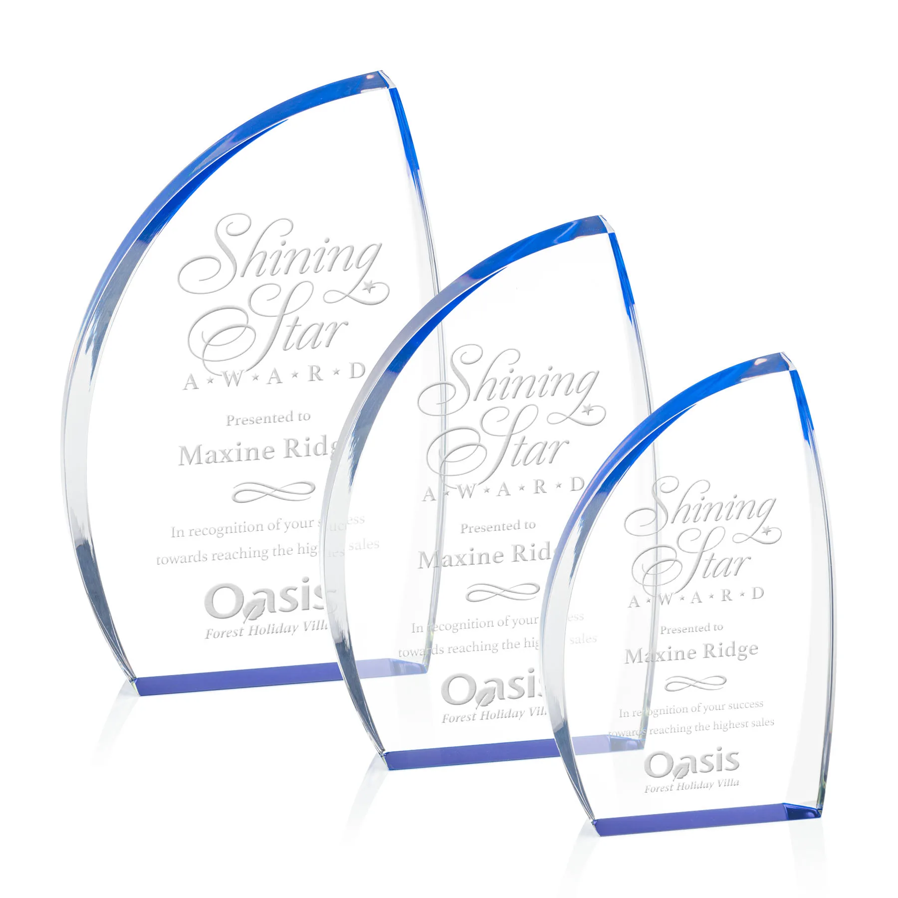 Laser Engraving, Blue