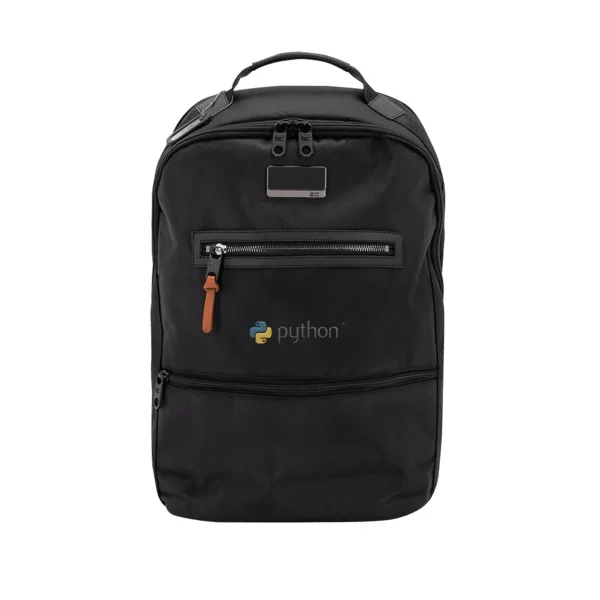 Black Black Faux Leather Embroidery