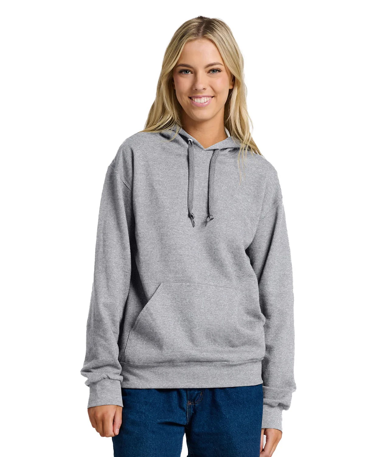 Jerzees Unisex Ultimate™ CVC Ring-Spun Hooded Sweatshirt