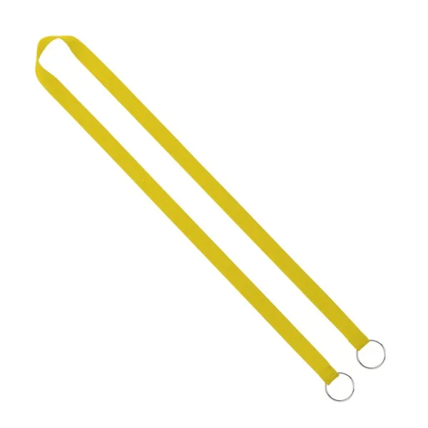 IMPORT Rush 5/8" Polyester 2-Ended Lanyard with Dual Sewn Silver Metal Split-Ring view 3