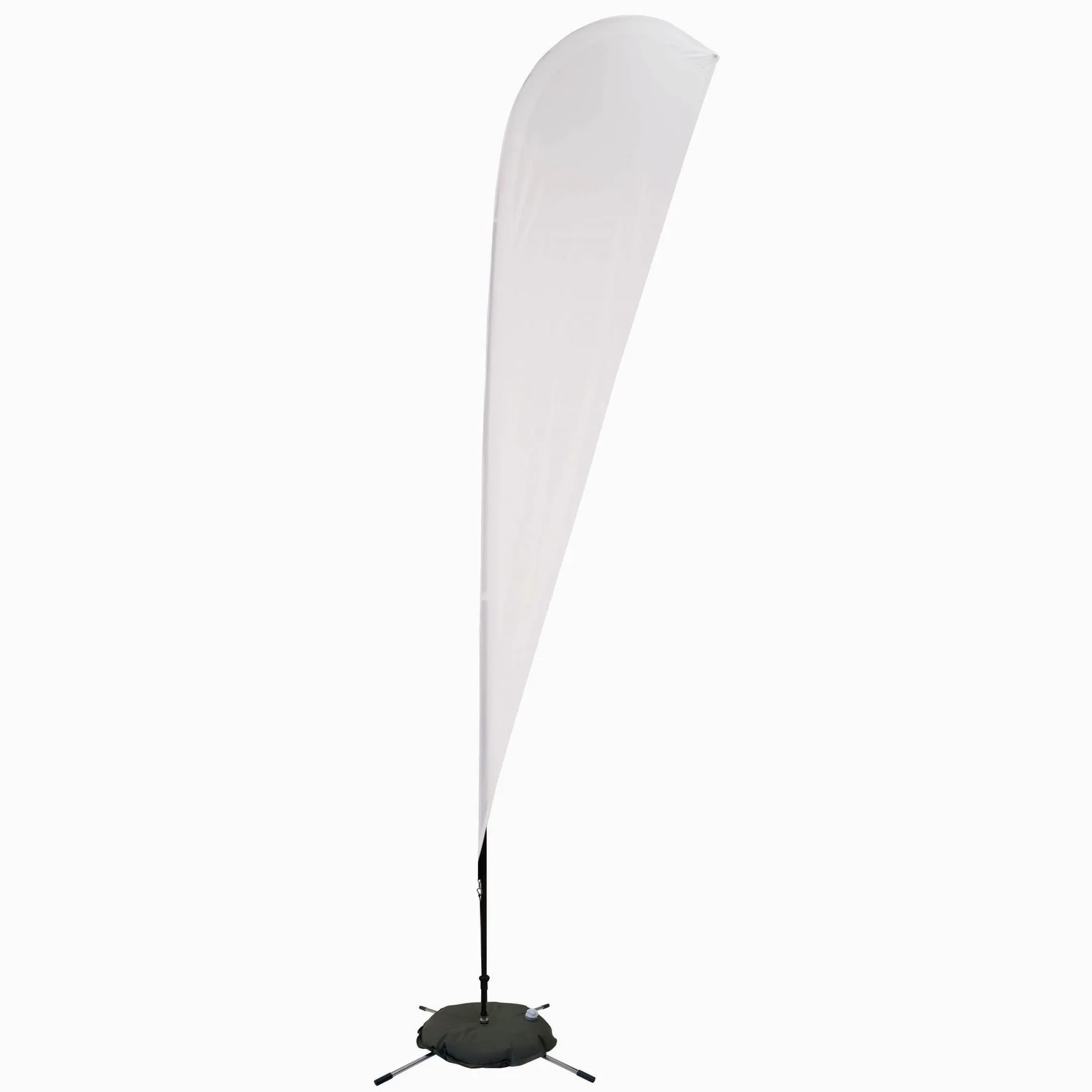 11.5' Streamline Teardrop Sail Sign Flag, 1-Sided, Scissor view 2