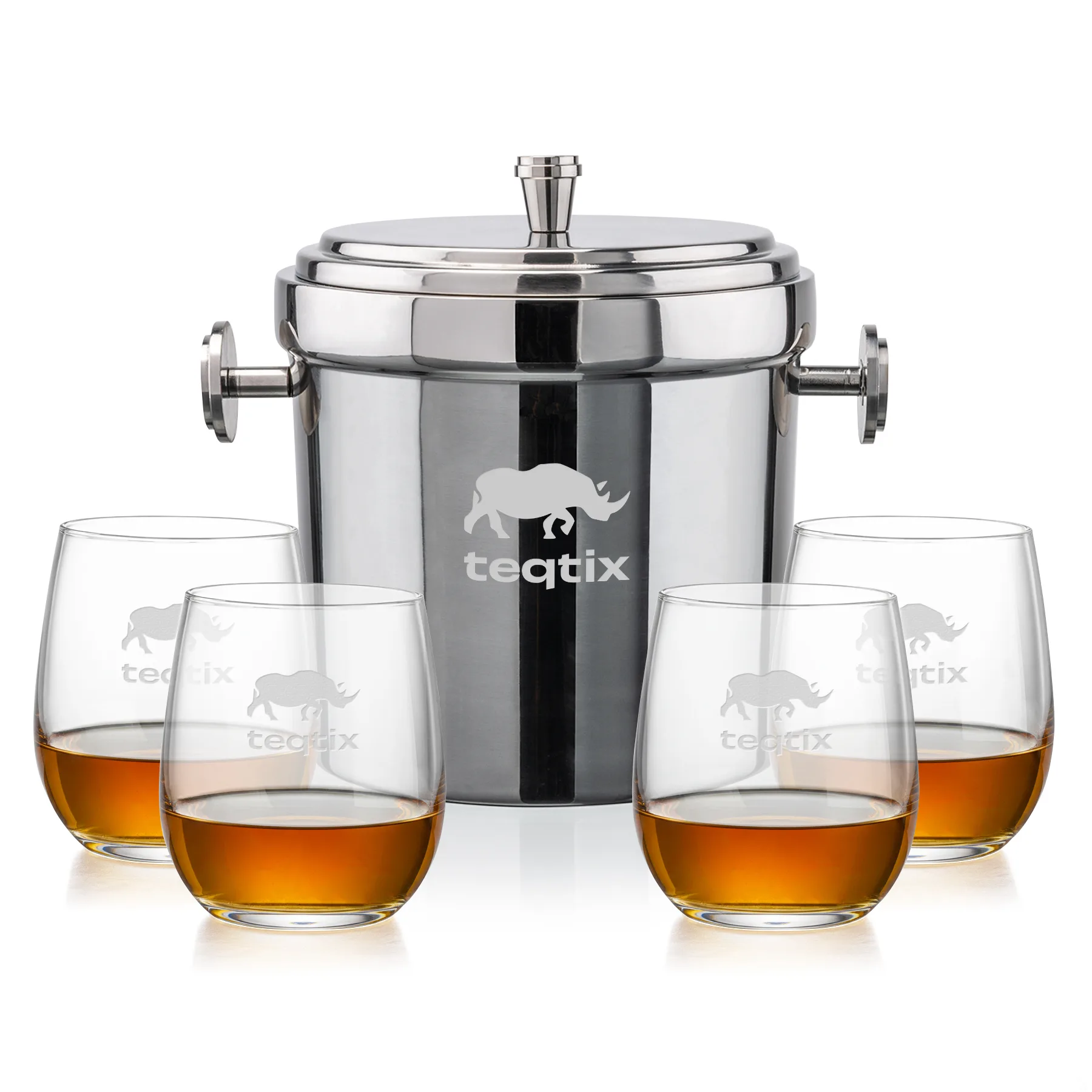 Milano Bucket Set, Laser Engraving, Set of 5