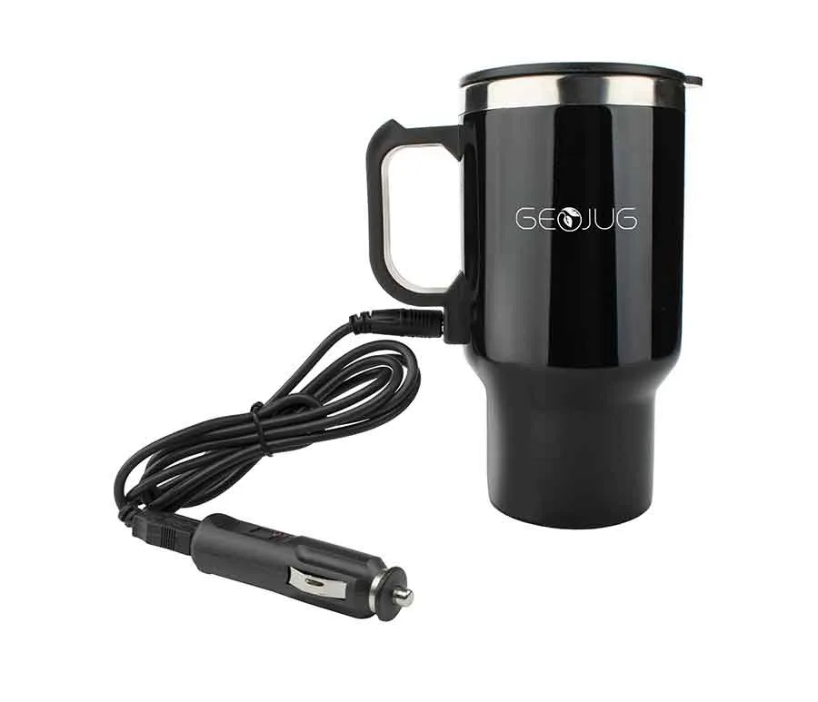 16 Oz. Black Electric Coffee Mug w/Wire Car