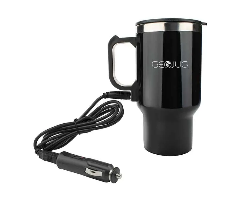 16 Oz. Black Electric Coffee Mug w/Wire Car