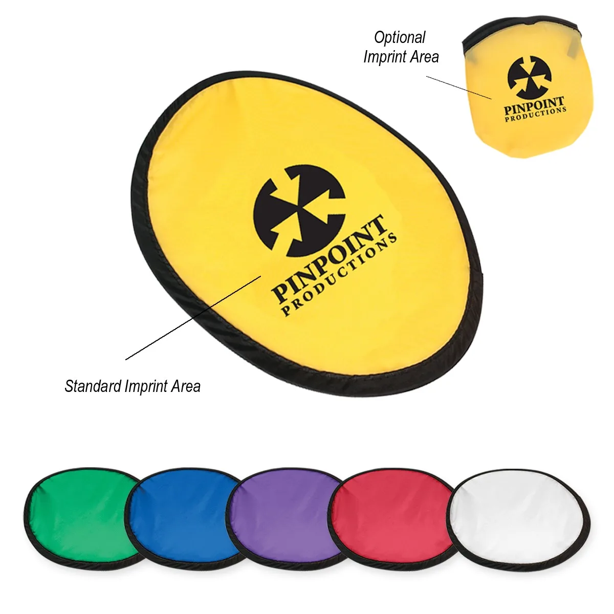 10" Flying Disk With Matching Pouch view 2