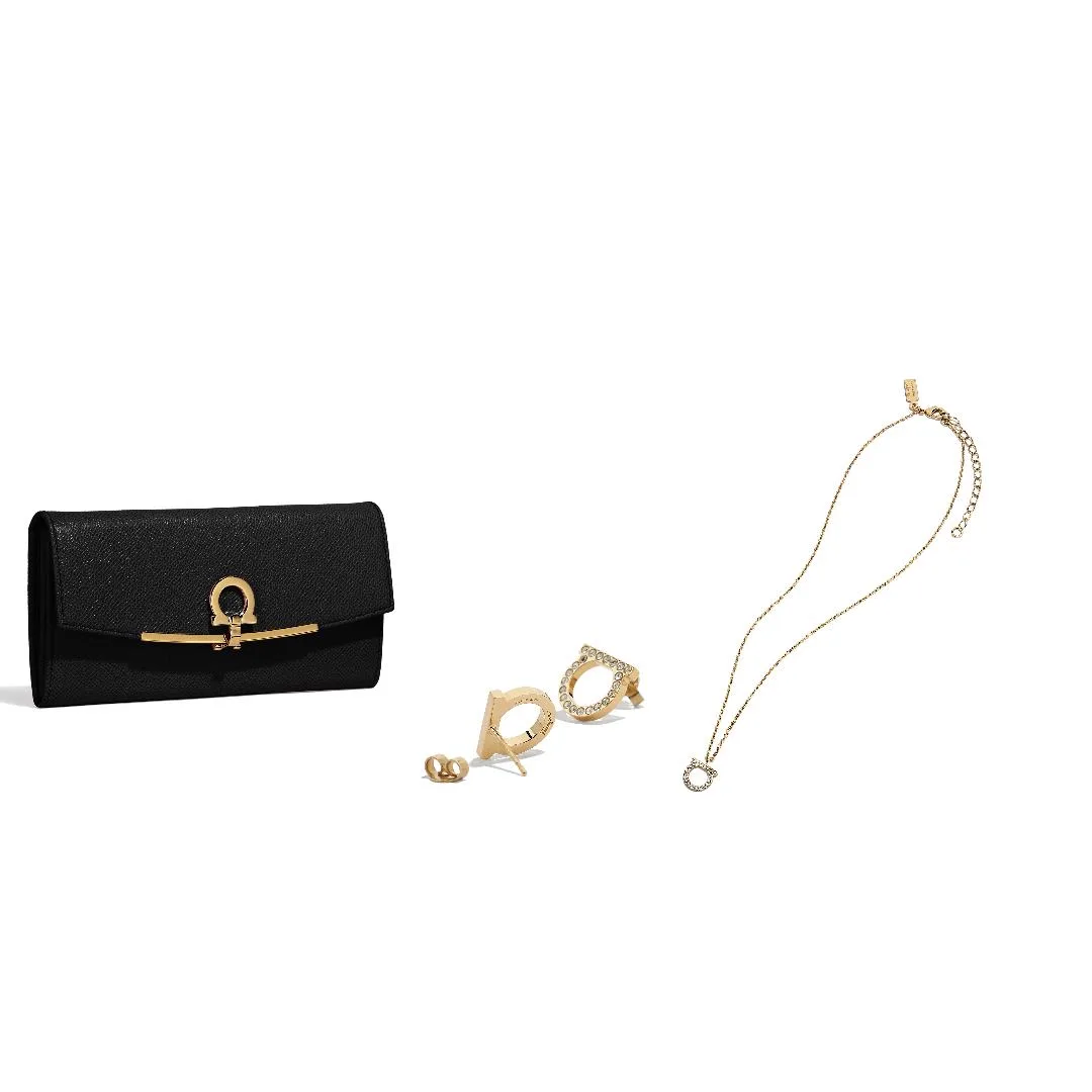 Salvatore Ferragamo Icona Wallet & Jewelry Set