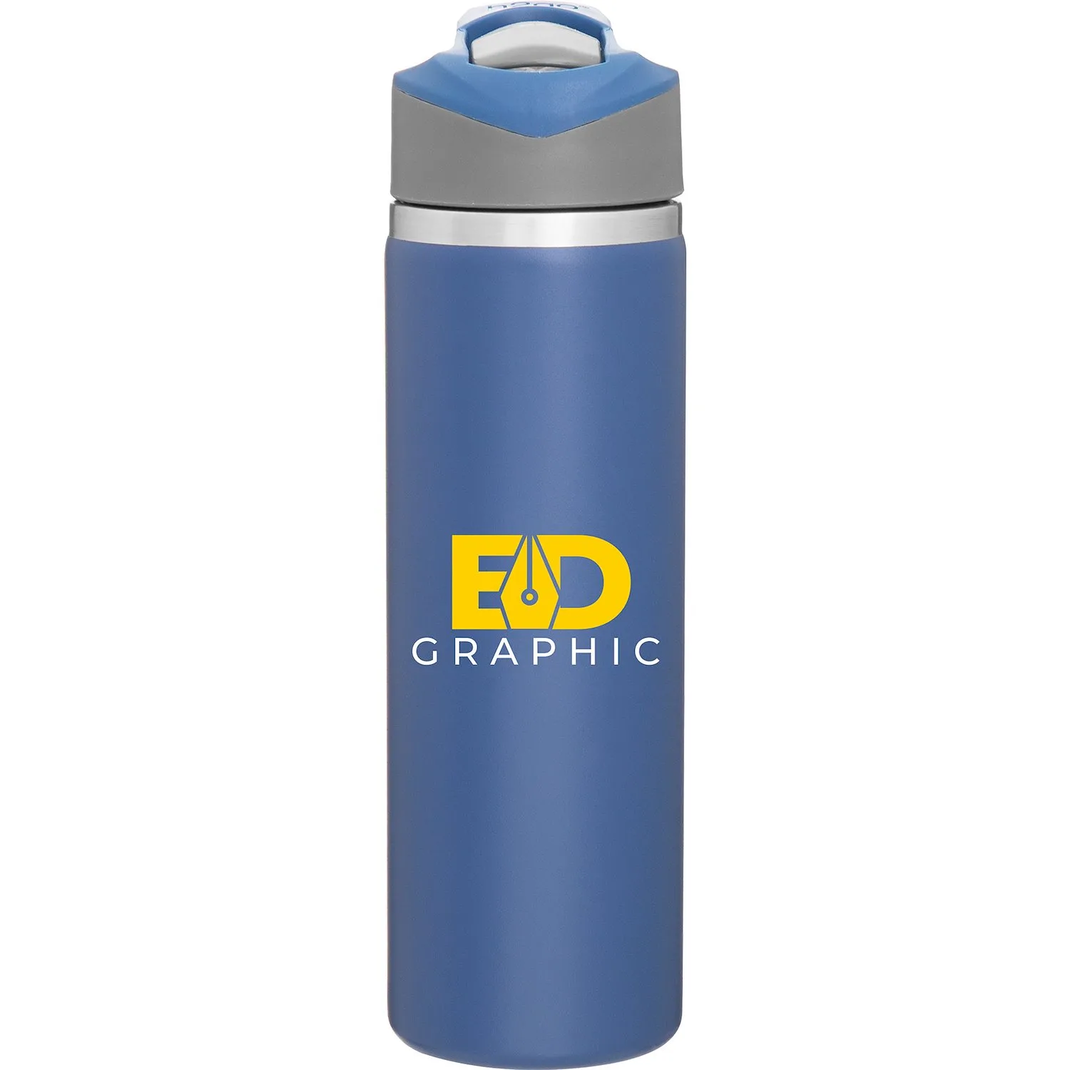 20.9 oz h2go Pilot Travel Tumbler (Matte Blue)