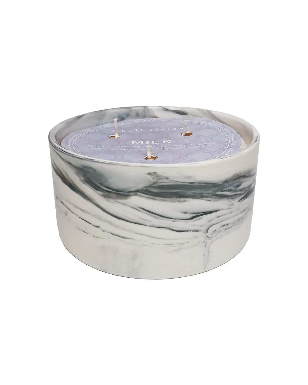 K.Hall Studio Milk Marble Candle
