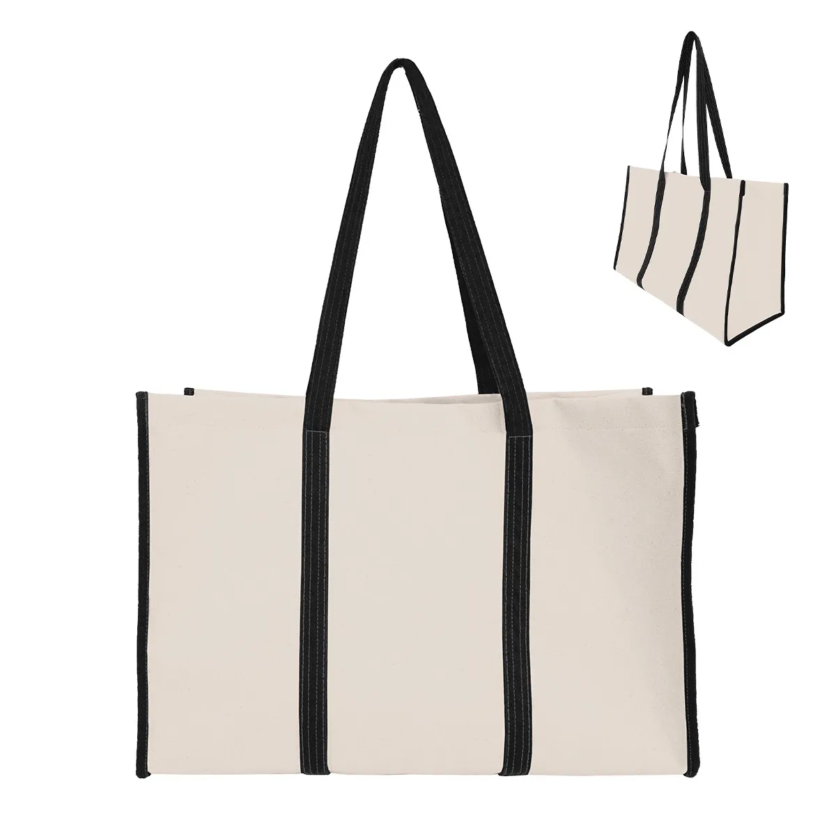 Recycled Canvas Wrap Around Tote Bag view 3