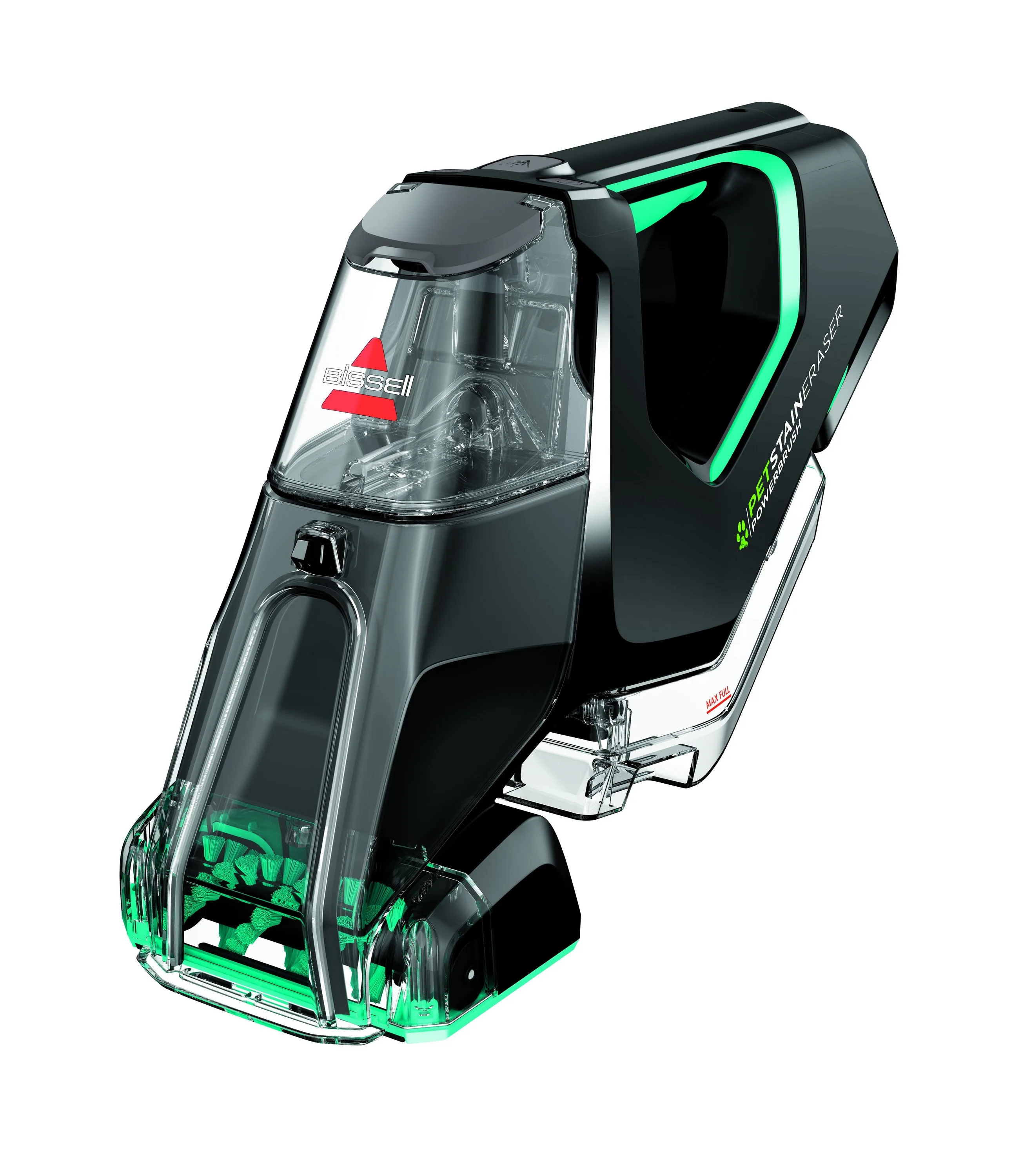 BISSELL Pet Stain Eraser Powerbrush Plus Portable Carpet Cleaner - Black/Green