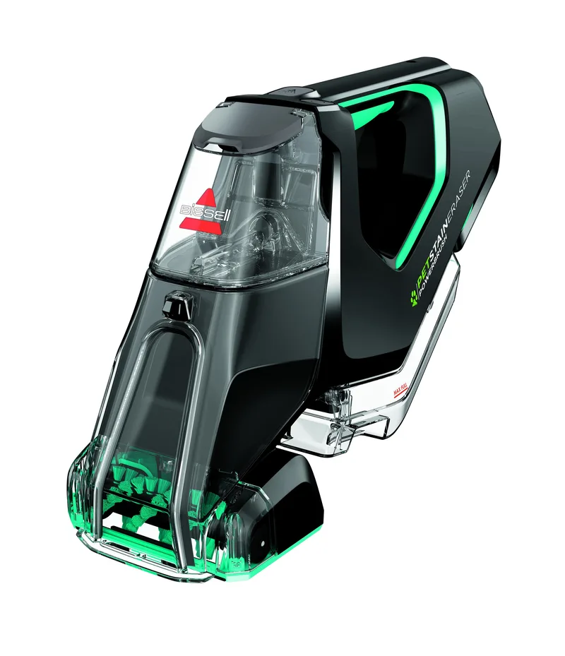 BISSELL Pet Stain Eraser Powerbrush Plus Portable Carpet Cleaner - Black/Green