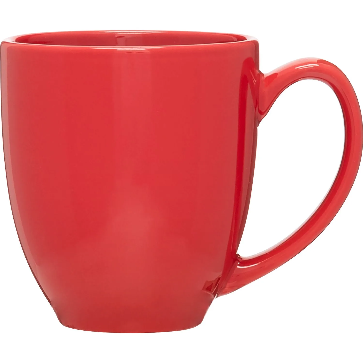 15 oz Bistro Ceramic Mug (Glossy Red) view 2