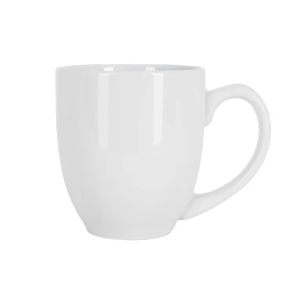 Belmont 16 oz White Bistro Glossy Mug view 3