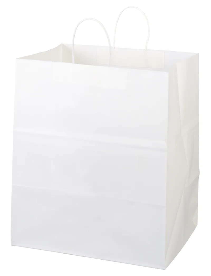 Brute - White Shopper - Flexo Ink Print (14" x 10" x 15 1/2") view 2