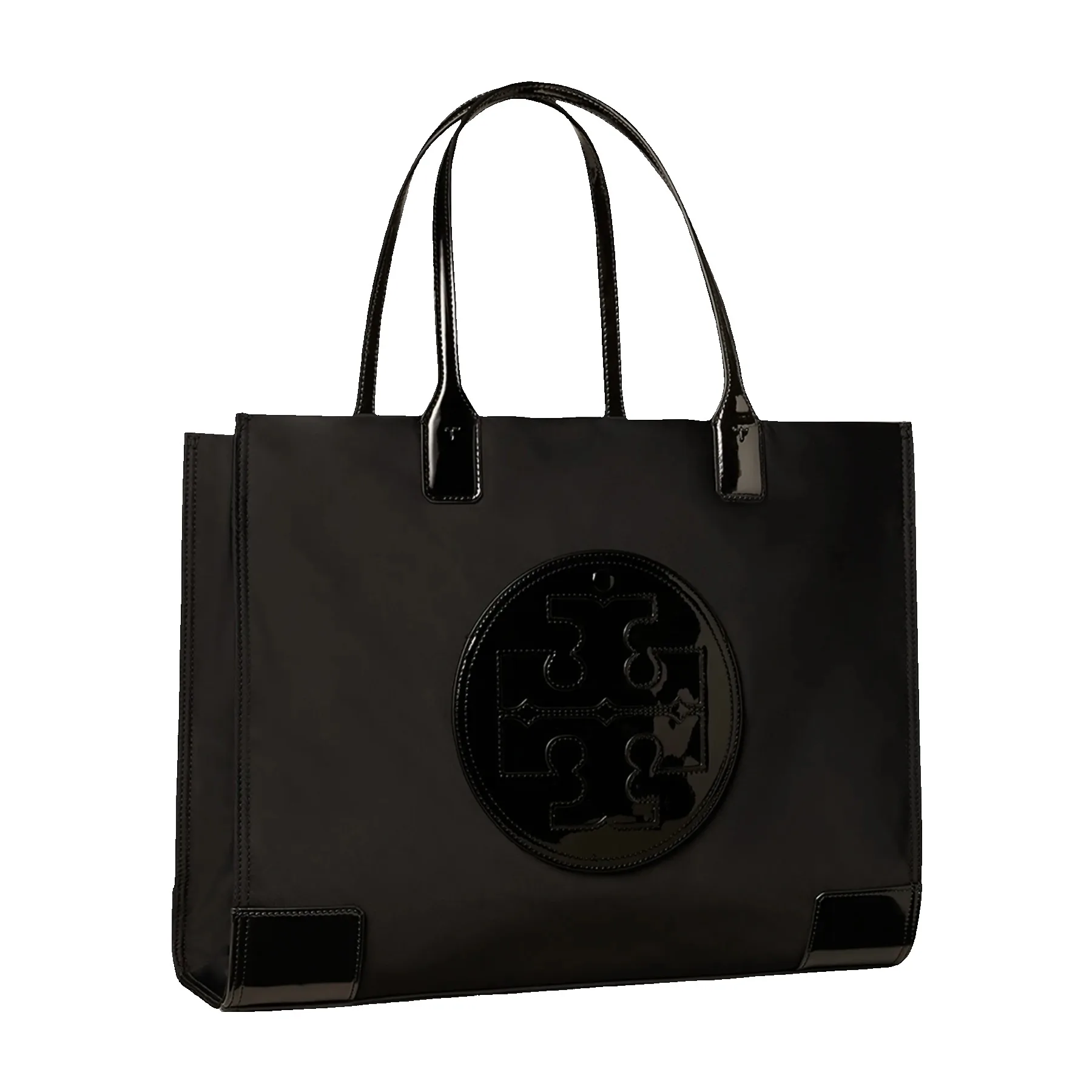Tory Burch Ella Patent Tote Bag - Black