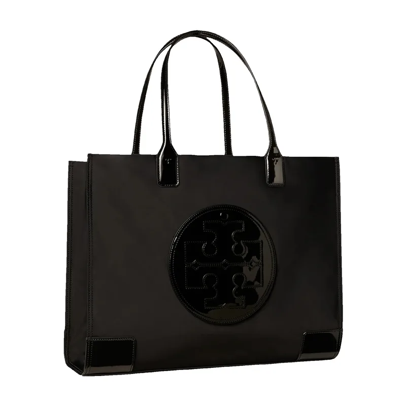 Tory Burch Ella Patent Tote Bag - Black