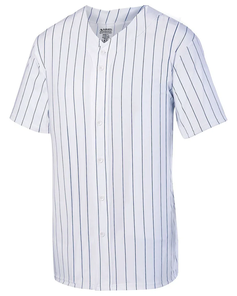 Augusta Youth Pin Stripe Baseball Jersey view 2