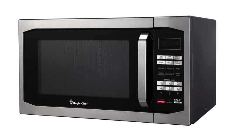 Magic Chef 1.6 Cu. Ft. 1100 Watt Microwave Oven - Stainless Look