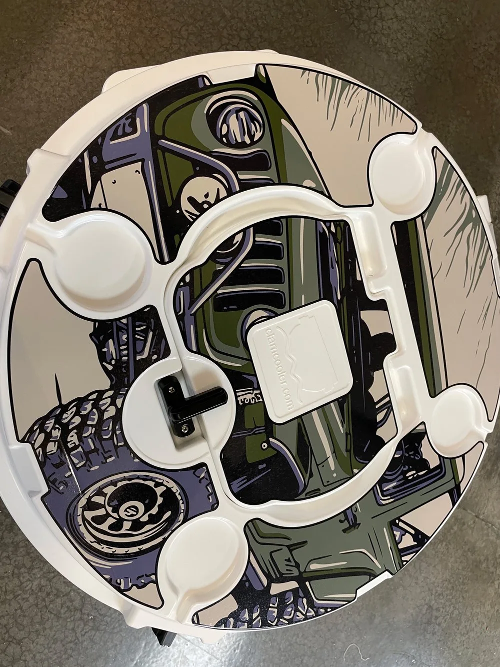 Clam Cooler Decal