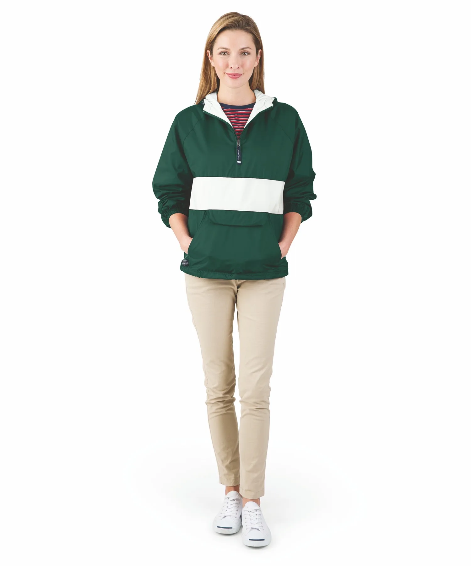 Unisex Classic Striped Pullover Jacket view 3
