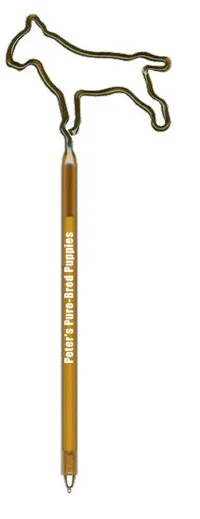 Dog Pit Bull Terrier Inkbend Standard, Bent Pen