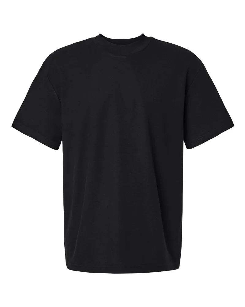 American Apparel® Unisex Pique Mockneck T-Shirt view 3