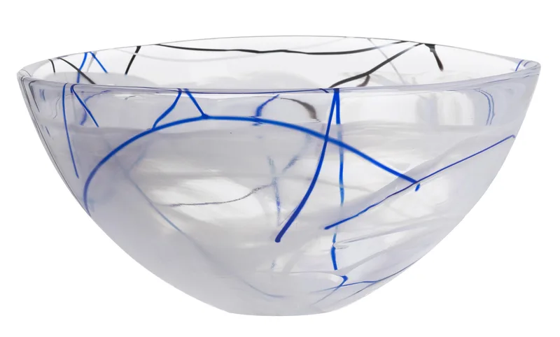 Kosta Boda Contrast Bowl White Small