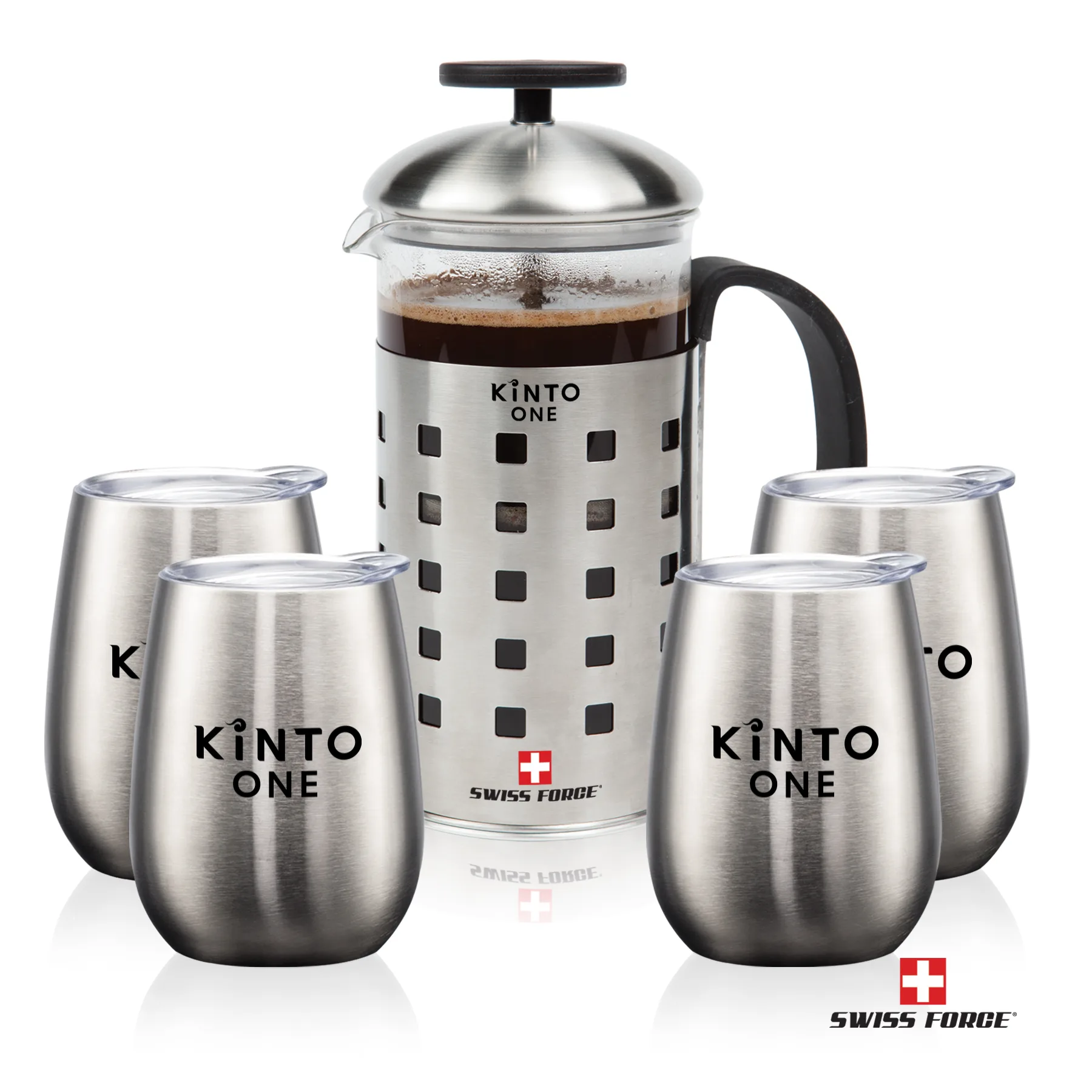 Swiss Force® Coffee Press & Vivaldi Cups