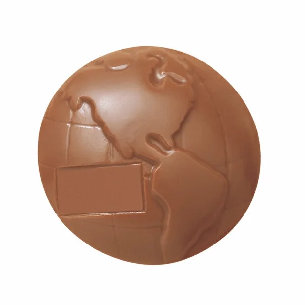 Molded Chocolate Globe - 1.5 Oz. view 2