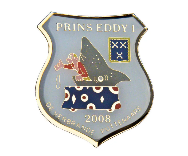 1 1/2" Brass Photo Etched Lapel Pins w/Soft Enamel