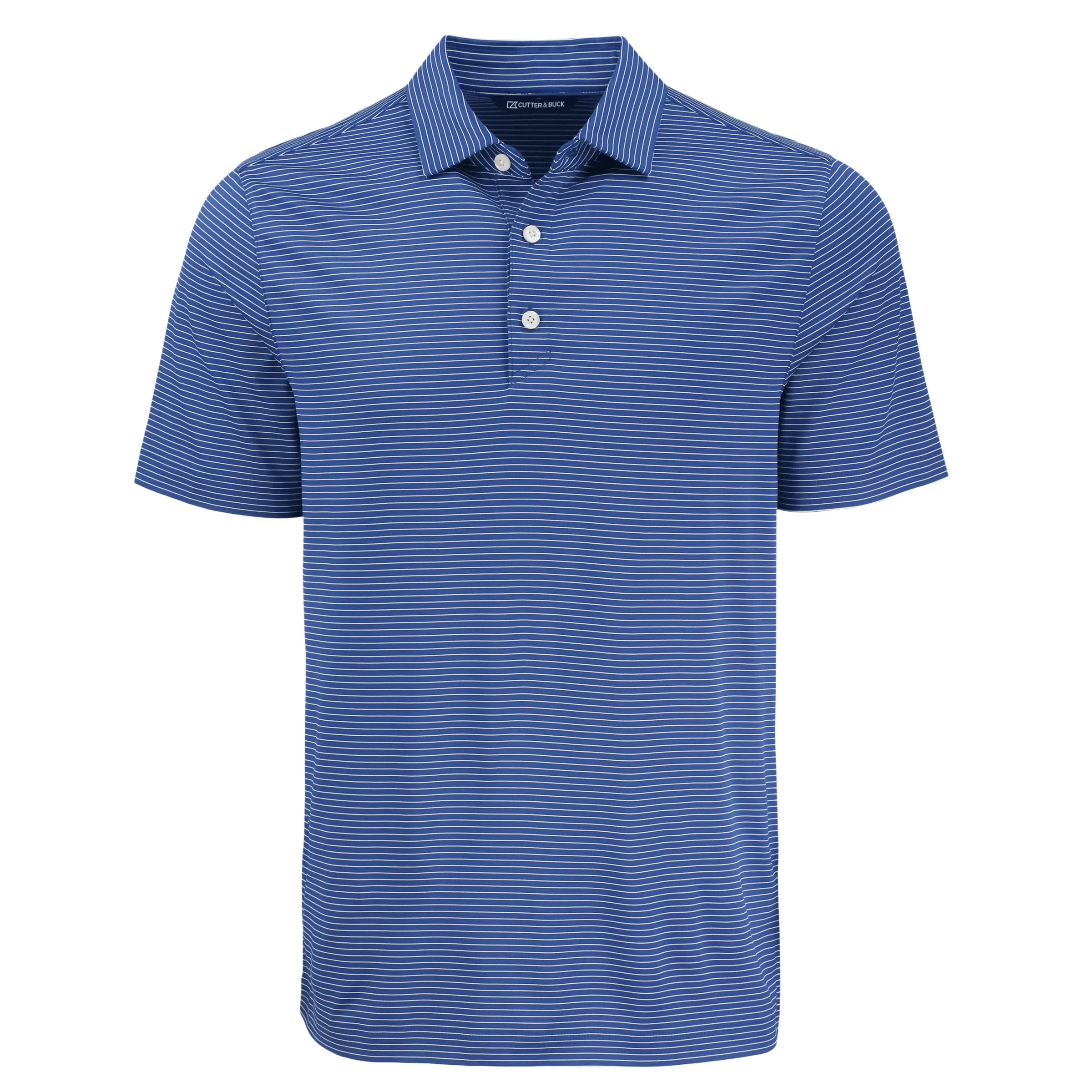 Cutter & Buck Forge Eco Fine Line Stripe Stretch Recycled Mens Polo view 7