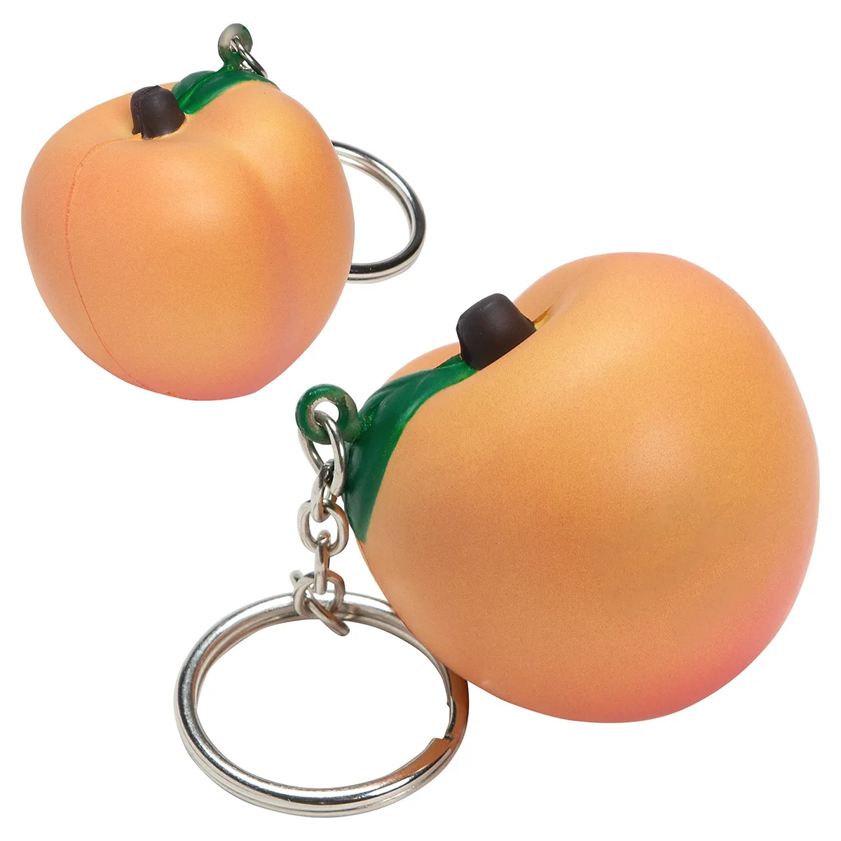 Peach Stress Reliever Key Chain view 2