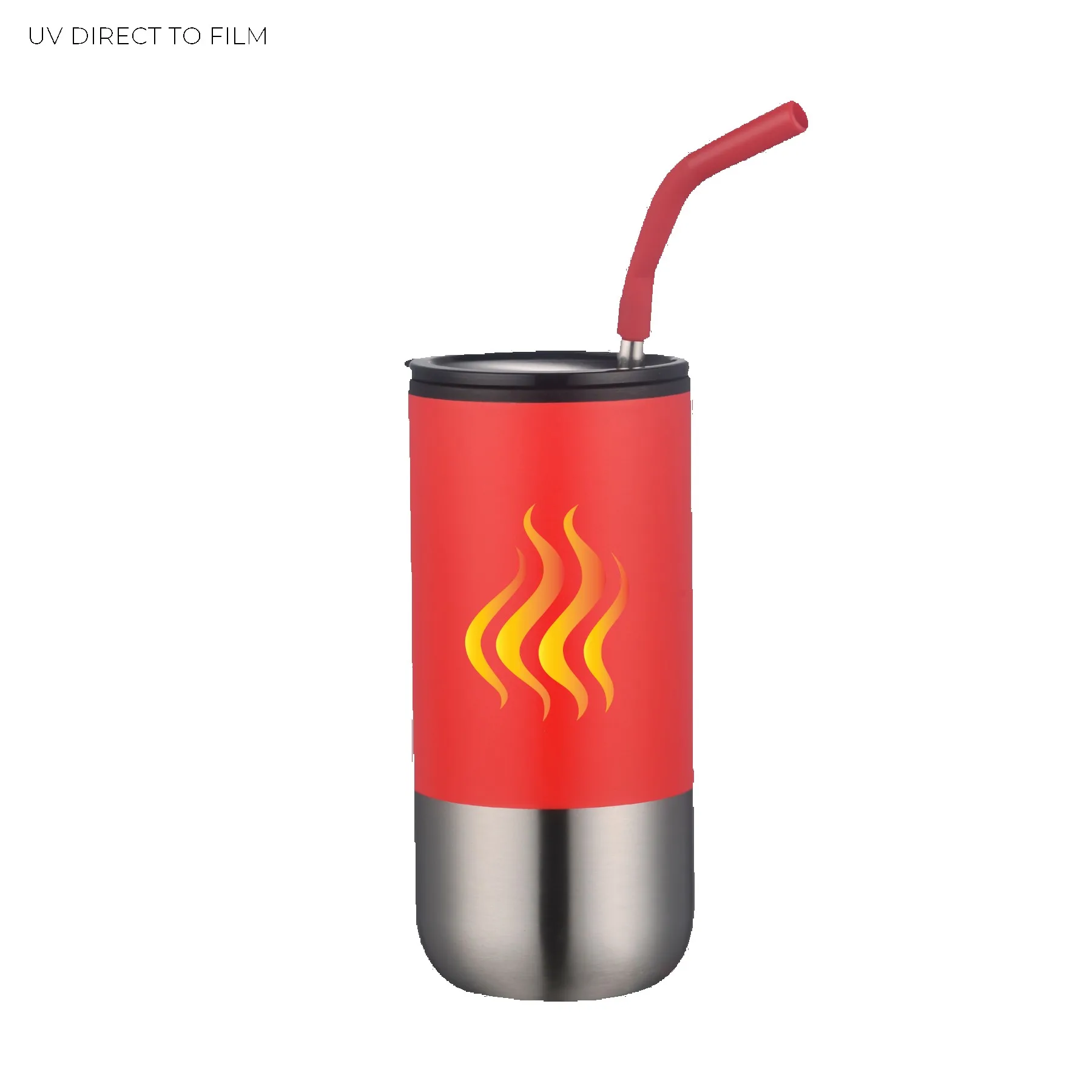 16 Oz. Double Wall Tumbler w/Straw view 5