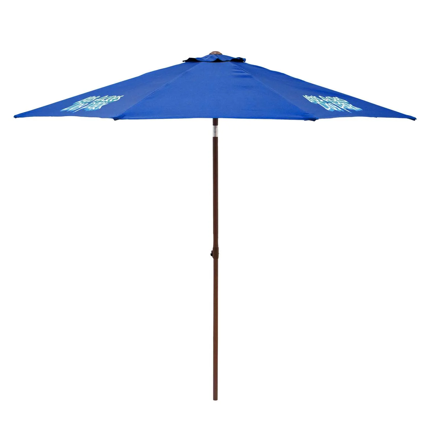9' Wood Look Tilting Market Umbrella Kit (4 Imprints)
