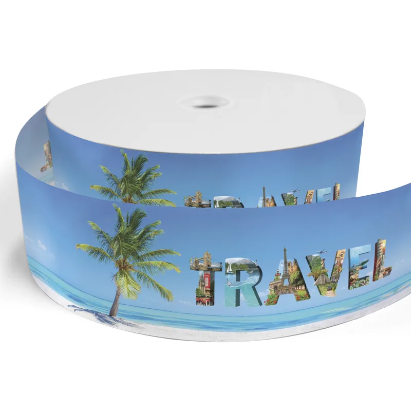 3" Badge Satin Ribbon - 50yd Roll - Sublimation