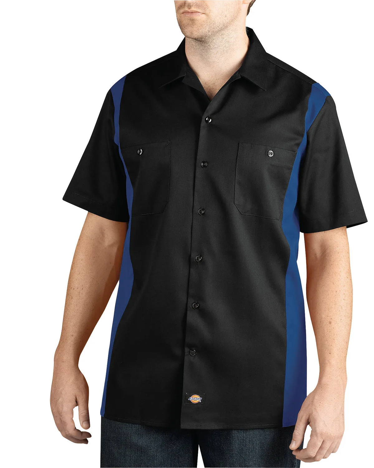 Williamson-Dickie Mfg Co Men's Two-Tone Short-Sleeve Work Shirt view 3