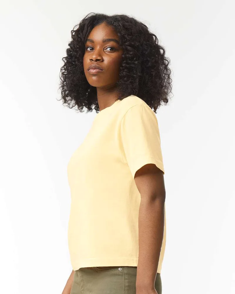 Butter Yellow Blank Side View Lifestyle