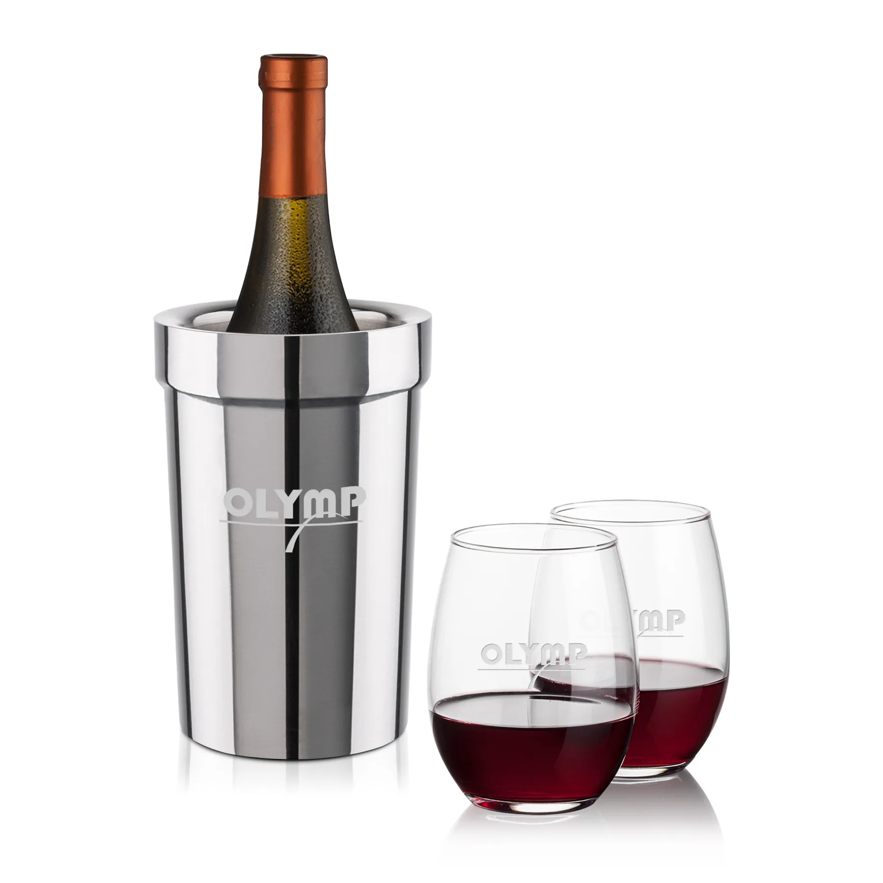 Wine Cooler Stemless Set, Stanford Set, Set of 3