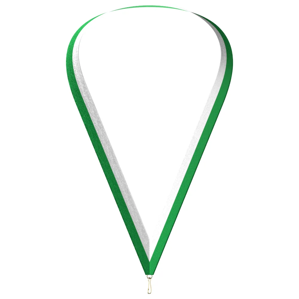 Green & White Neckband (7/8" x 34")