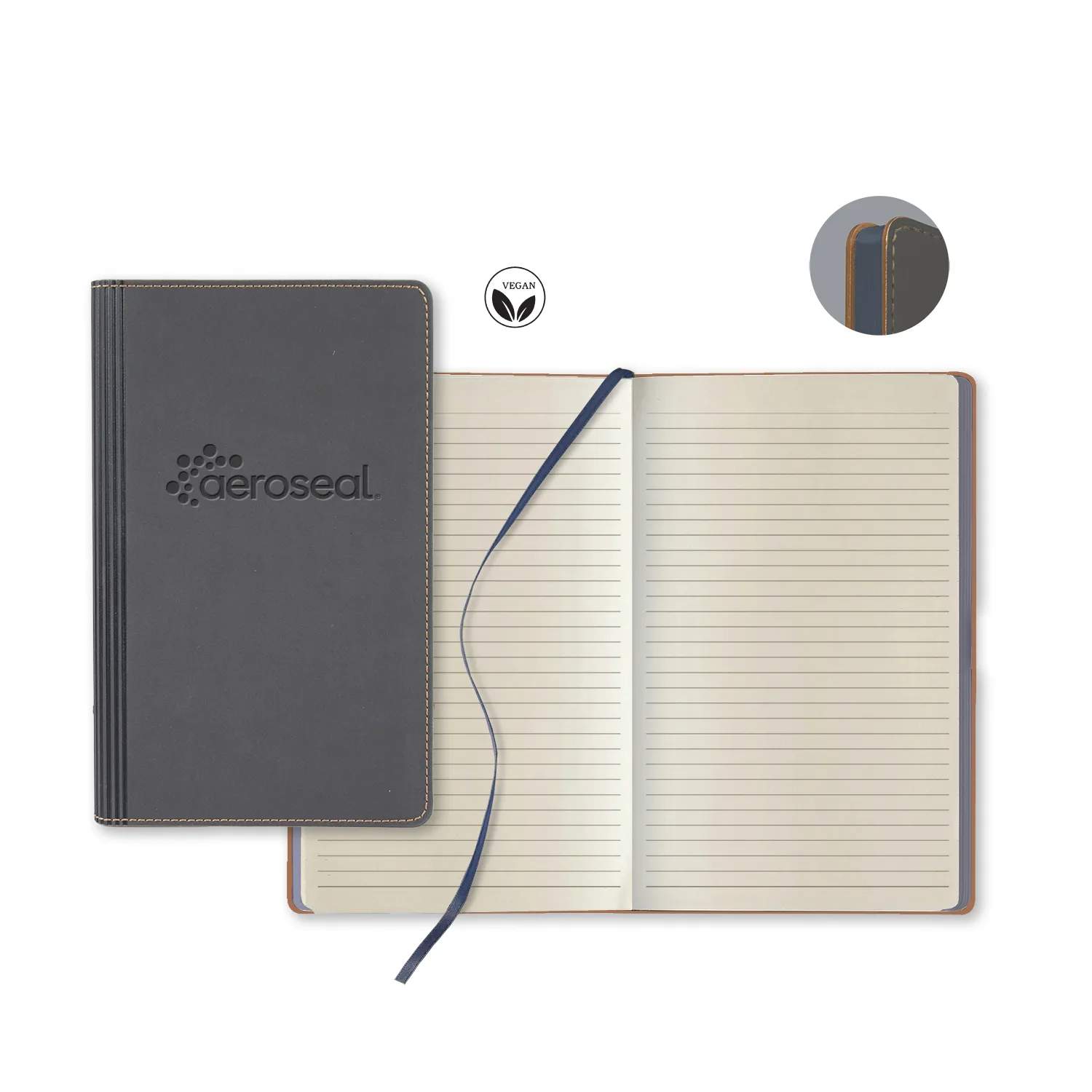 Castelli Vegan ECO Medio Lined Ivory Page Journal view 4