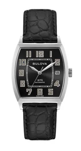 Citizen® Joseph Bulova Banker Men's Leather Strap Watch w/Black Sunray Dial