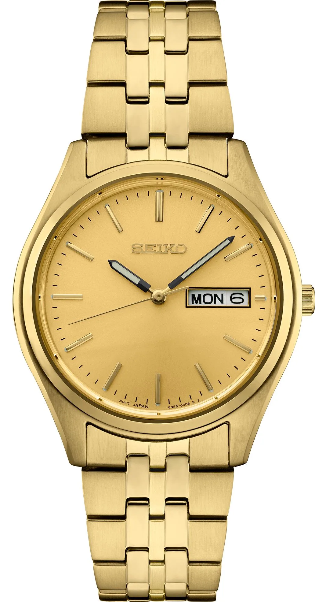 Seiko Watch Mens Essential Champagne Dial