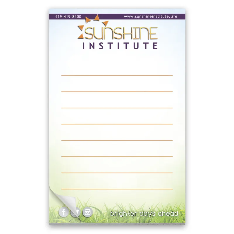 Paper Note Pad 3 1/2 x 5 1/2, 25 pages 4CP