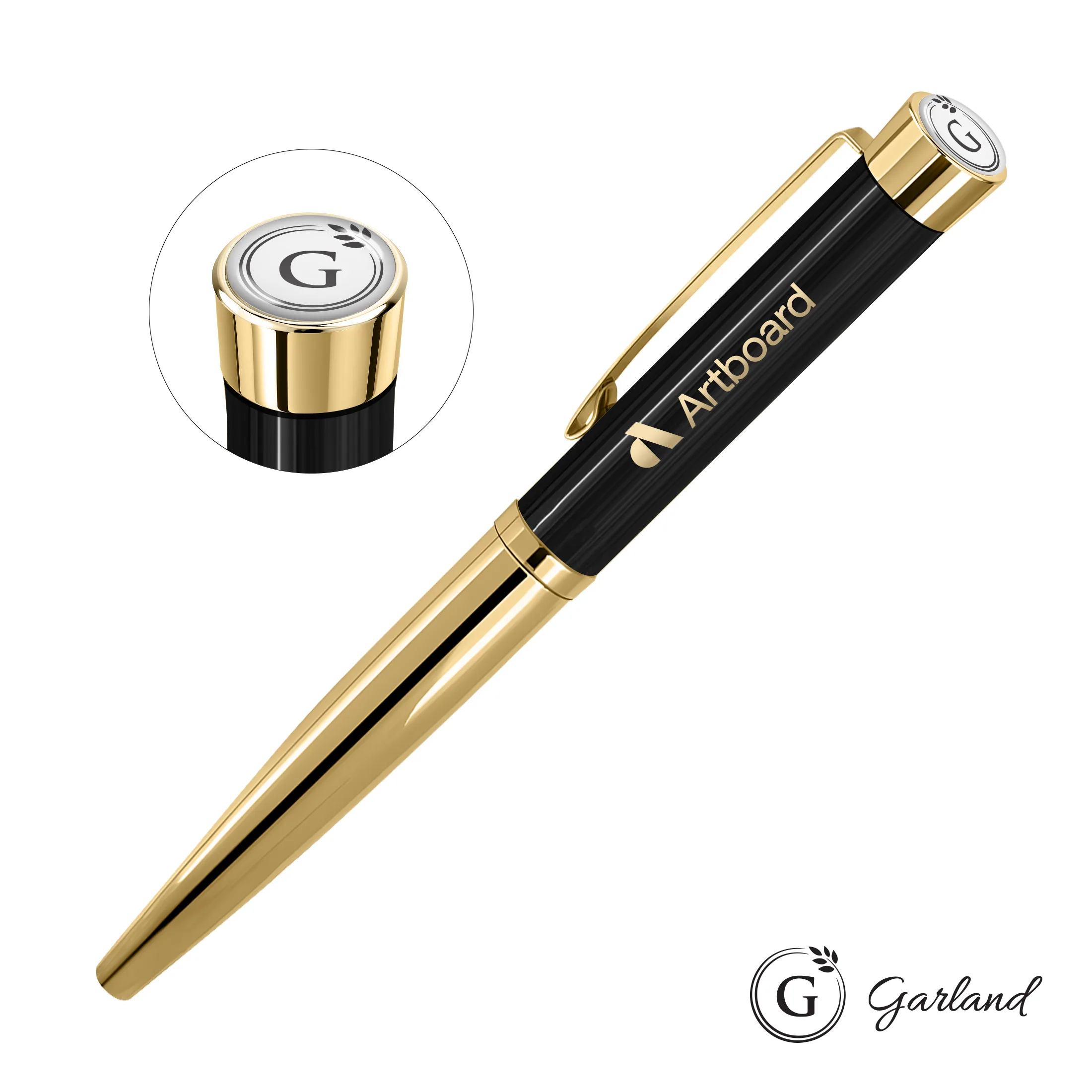 Standard, Felt Tip, Gold, Black / Gold