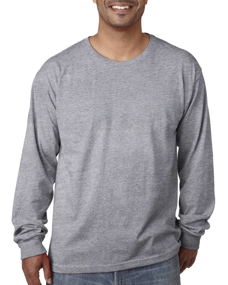 BAYSIDE Unisex USA Made Midweight Long-Sleeve T-Shirt view 4