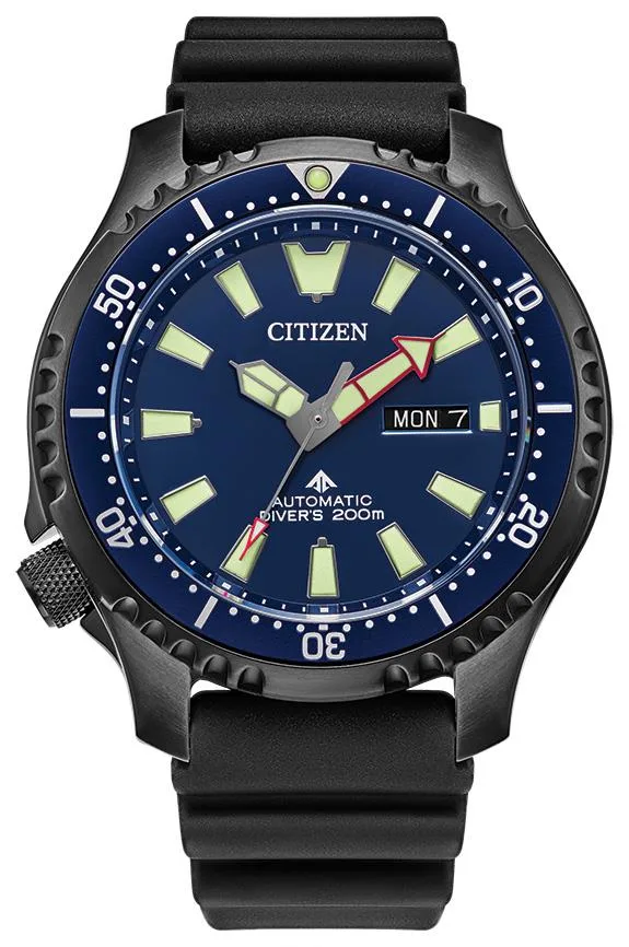 Citizen Watch Men's Promaster Dive Automatic Watch Polyurethane Strap Blue Dial