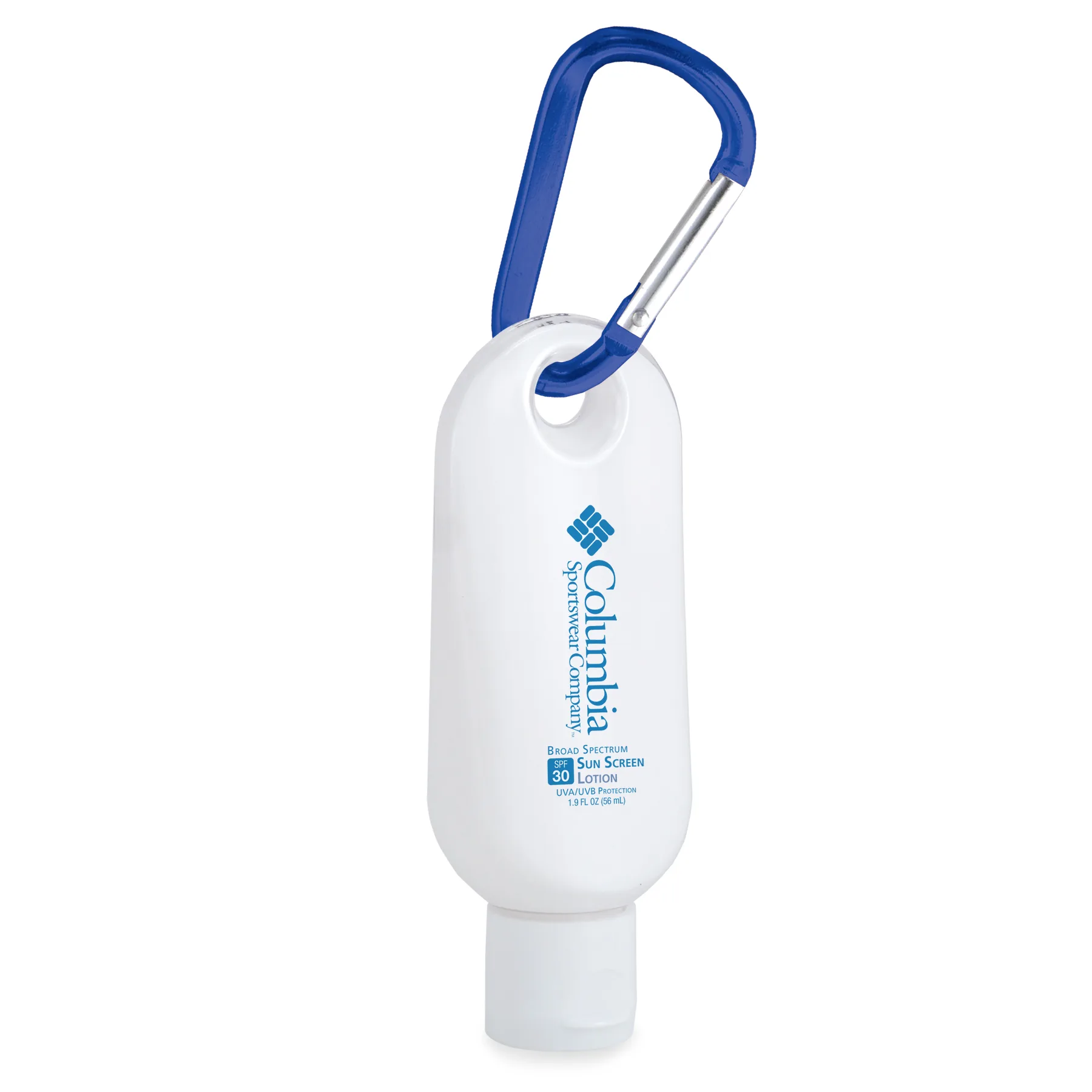 SPF 30 Sun Screen Lotion 1.9 oz Keychain w/Carabiner