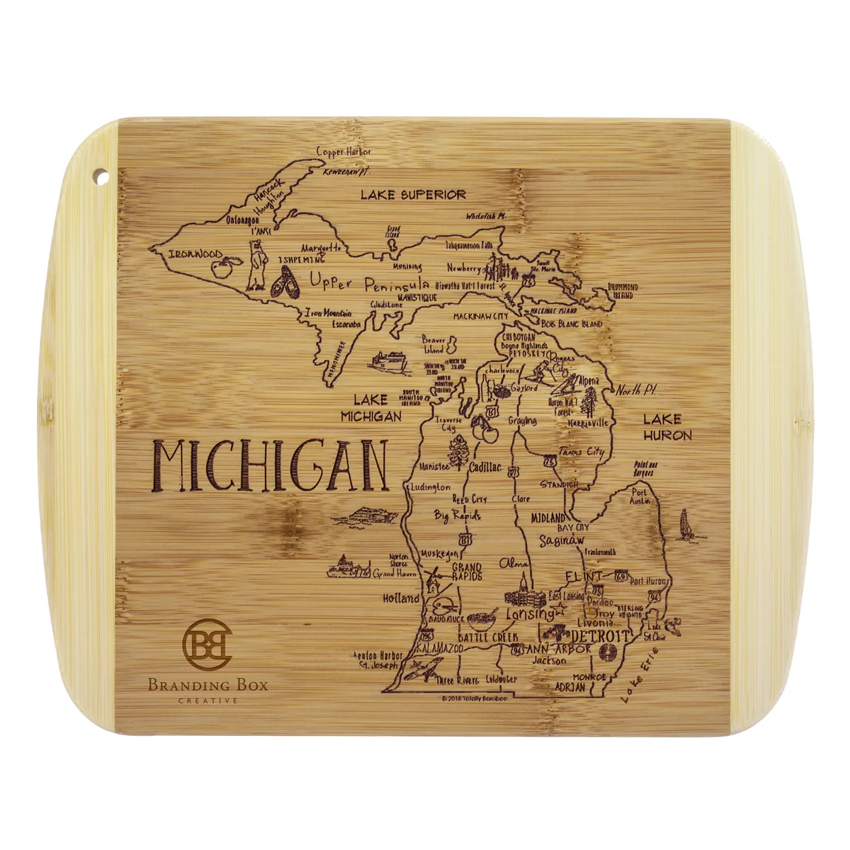 A Slice of Life Michigan Serving & Cutting Board